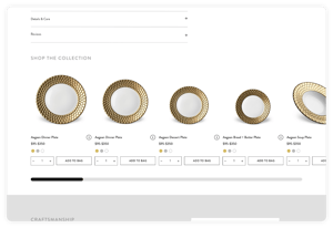 L'Objet desktop design for collection products